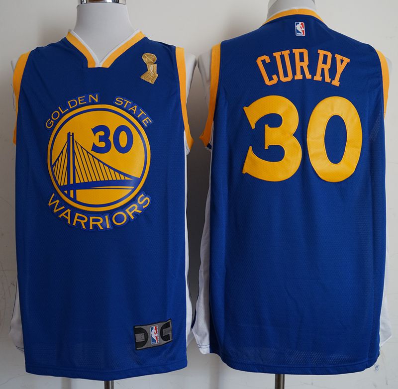 Men Golden State Warriors #30 Gurry Blue Champion Game Nike NBA Jerseys->golden state warriors->NBA Jersey